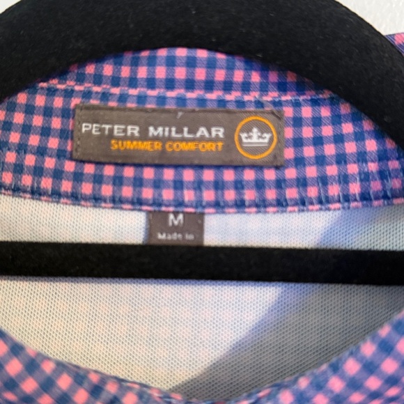 Peter Millar Purple Patterned Polo Shirt - Picture 3 of 5